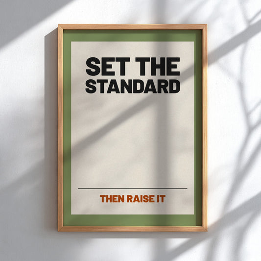 Motivational quotes poster featuring bold typography and earthy tones, ideal for inspiring wall decor.