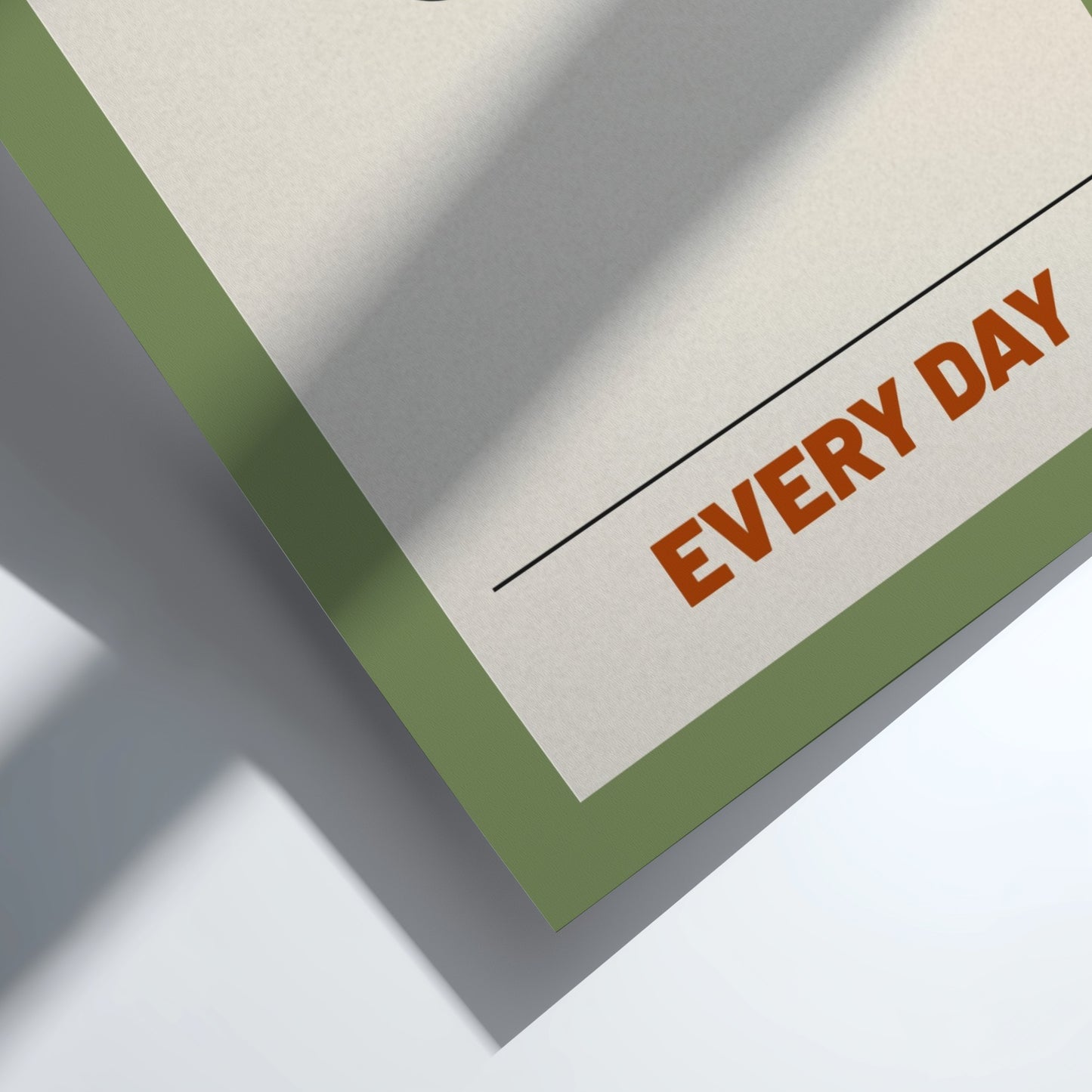 Motivational quotes poster featuring bold text in earthy tones, ideal for home decor and inspiration.