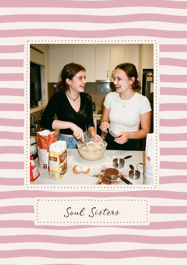 Personalised Multicolor Stripes Soul Sisters Print