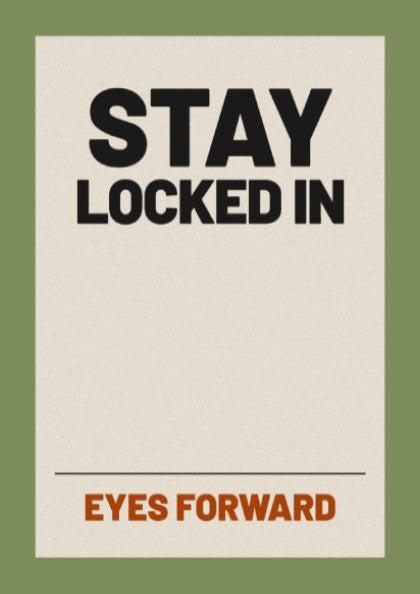 Motivational quotes poster featuring bold typography and earthy colors, ideal for home decor and office