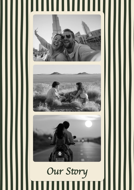 Personalised Couples Poster - Our Story Print