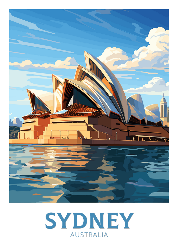 Australia SYDNEY TRAVEL ARTWORK - WALLART AUSTRALIA