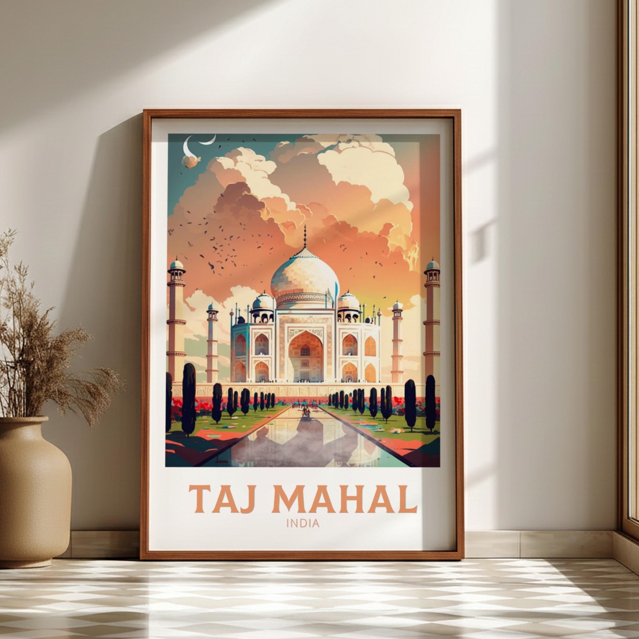 Asian TAJ MAHAL PRINT - INDIA ARTWORK
