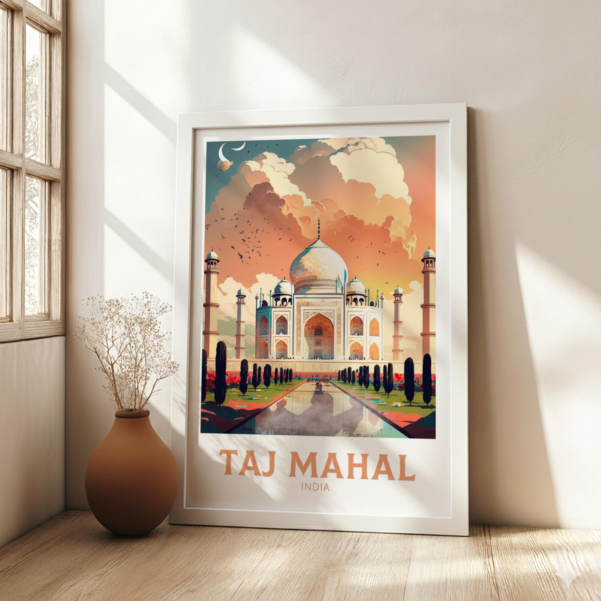 Asian TAJ MAHAL PRINT - INDIA ARTWORK
