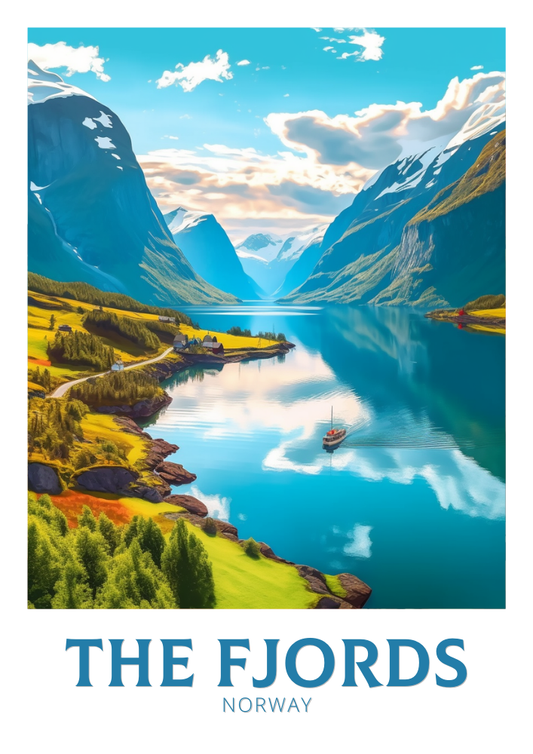 Affiche Les Fjords