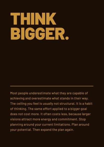 Motivational poster featuring bold typography and warm colors, ideal for home decor and inspiration.