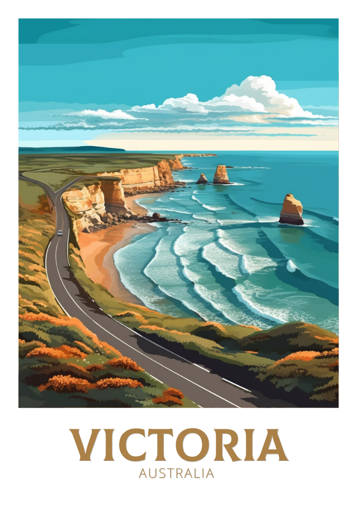 Australia VICTORIA TRAVEL ARTWORK - WALLART AUSTRALIA