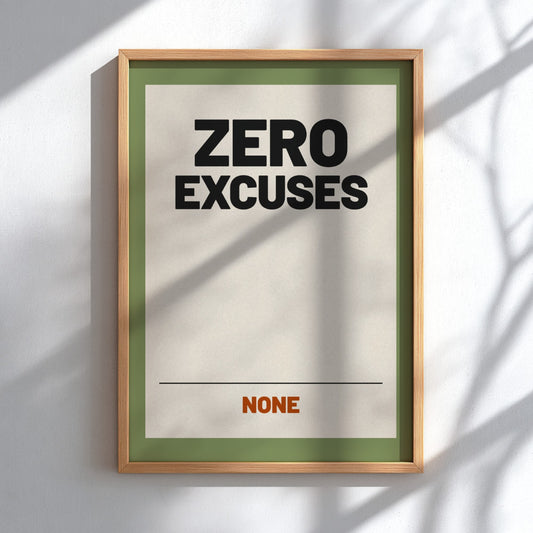 Motivational quotes poster featuring bold typography in a minimalist style, perfect for inspiring decor.
