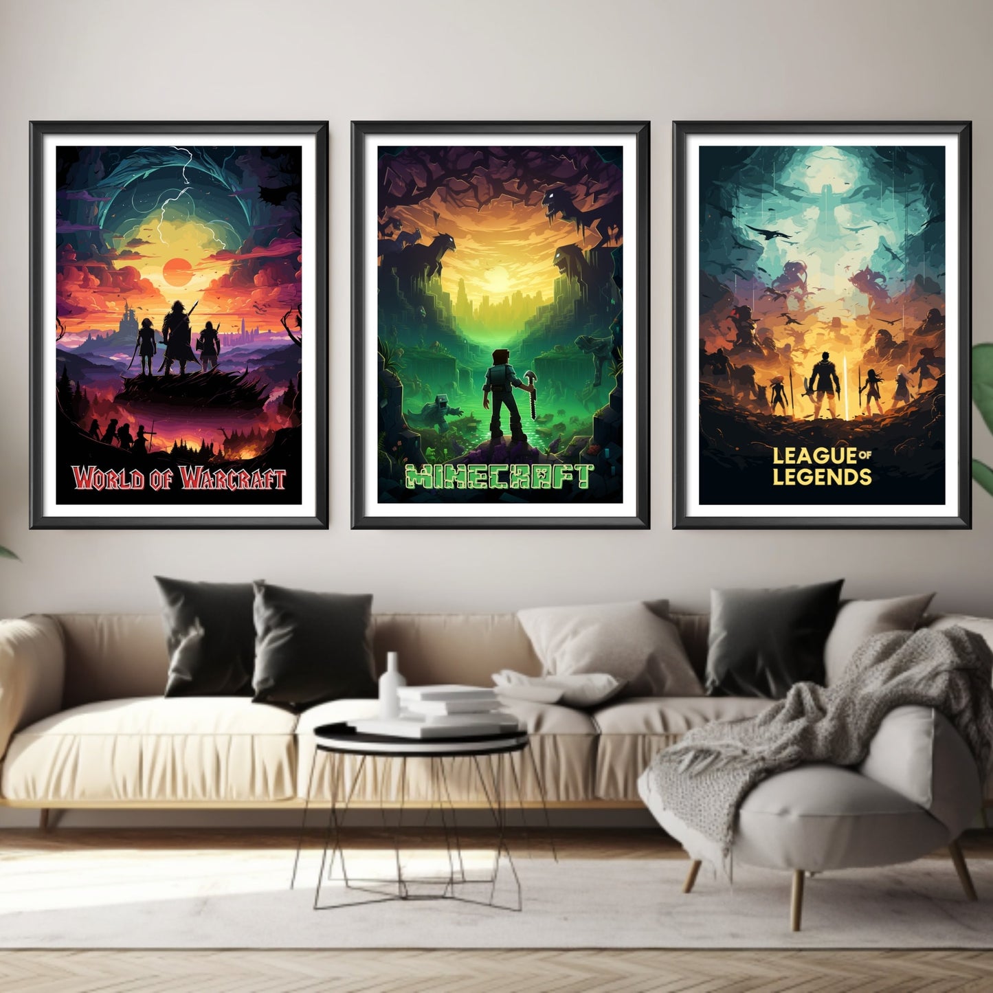 World of Warcraft Poster, Gaming Room Poster, Minimalist, Gaming Poster, Gaming Print Poster, Game Gift, Video Games Poster, Gaming Wall Art