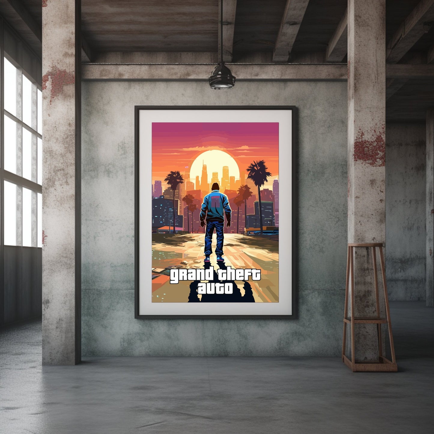 Grand theft auto poster