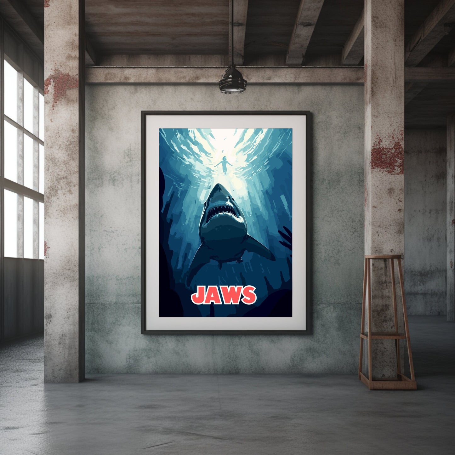 Jaws movie print