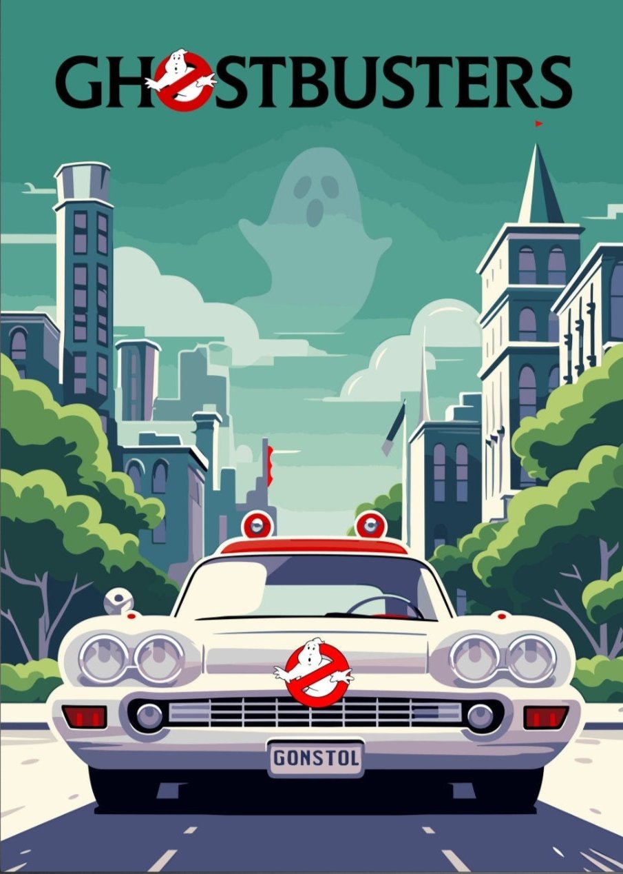 Ghostbusters poster, Ghostbusters print