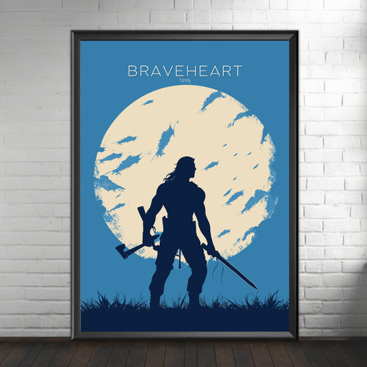 Braveheart poster, Movie Poster, Minimalist, Film Poster, Movies Print, Movies Gift, Popular Movie Poster, Cinema, Braveheart movie print