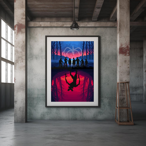 Stranger Things Hawkins Upside Down Poster – Brighton Posters