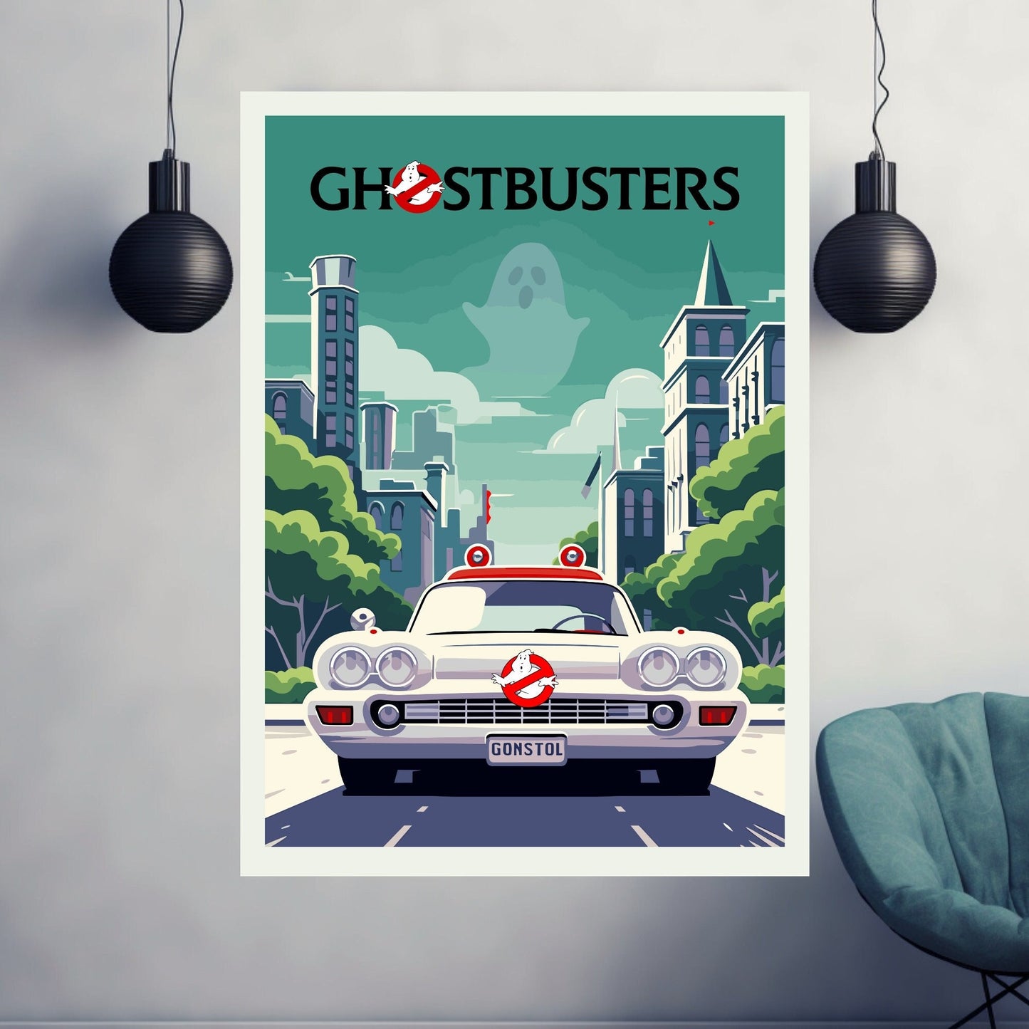 Ghostbusters poster, Ghostbusters print