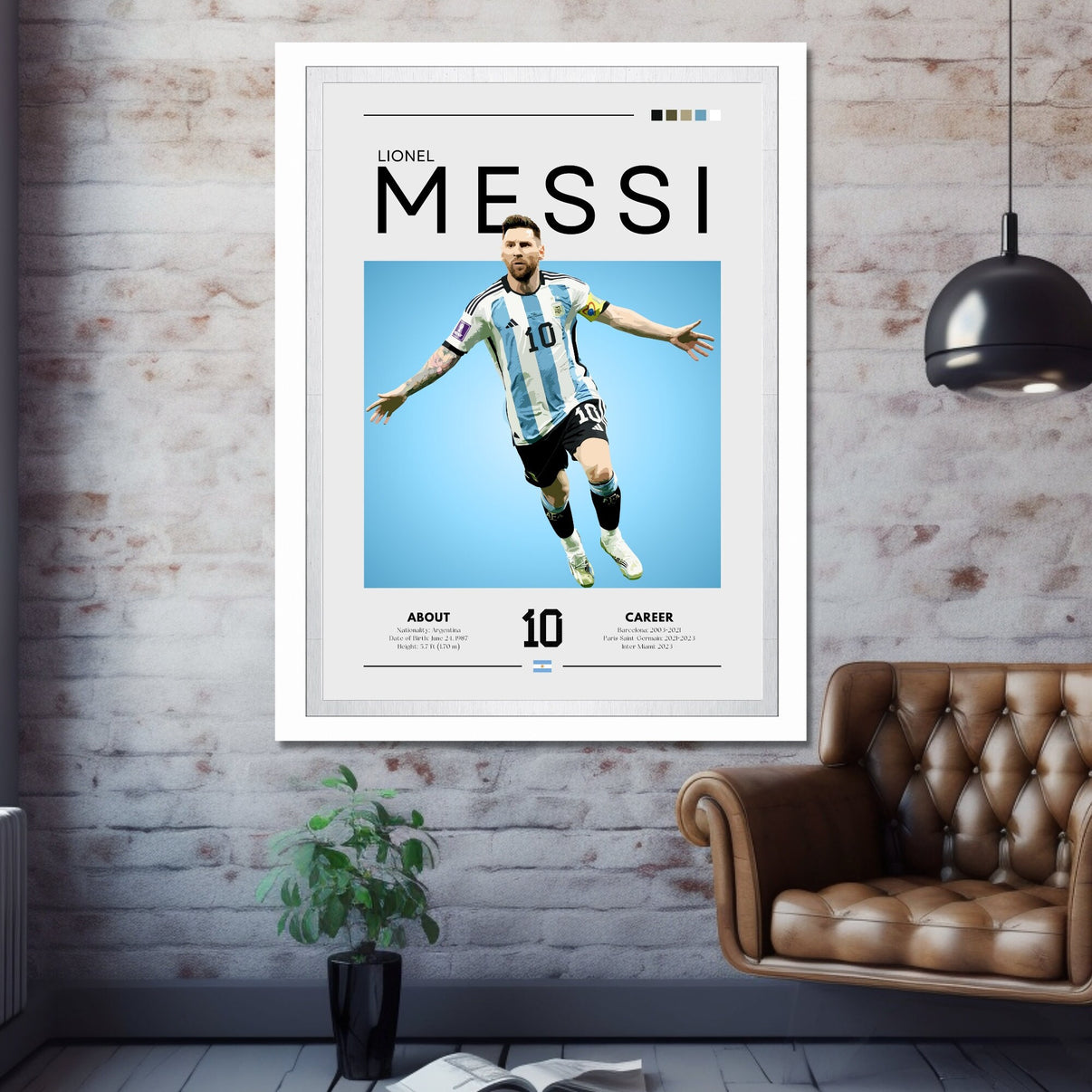 Lionel Messi Poster Football Star Wall Art Brighton Posters lionel-messi-poster-football-star-wall-art-brighton-posters