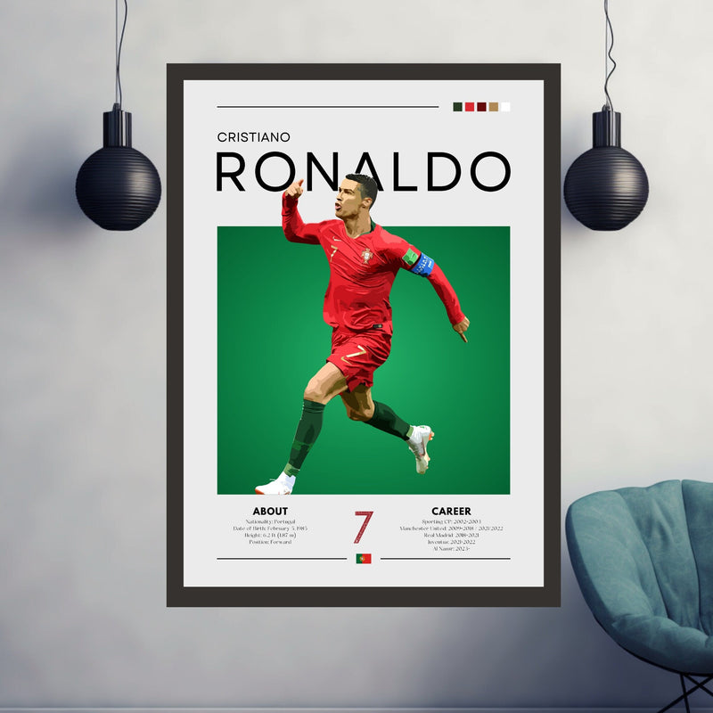 Cristiano Ronaldo Portugal Poster Print