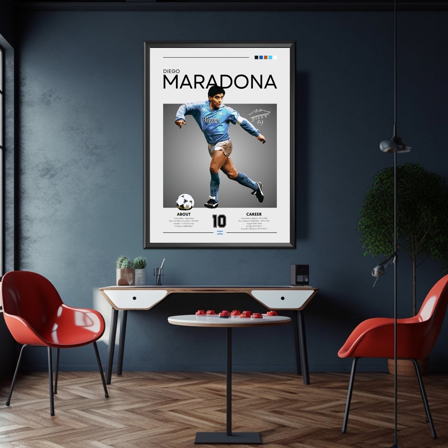 Maradona Napoli Poster