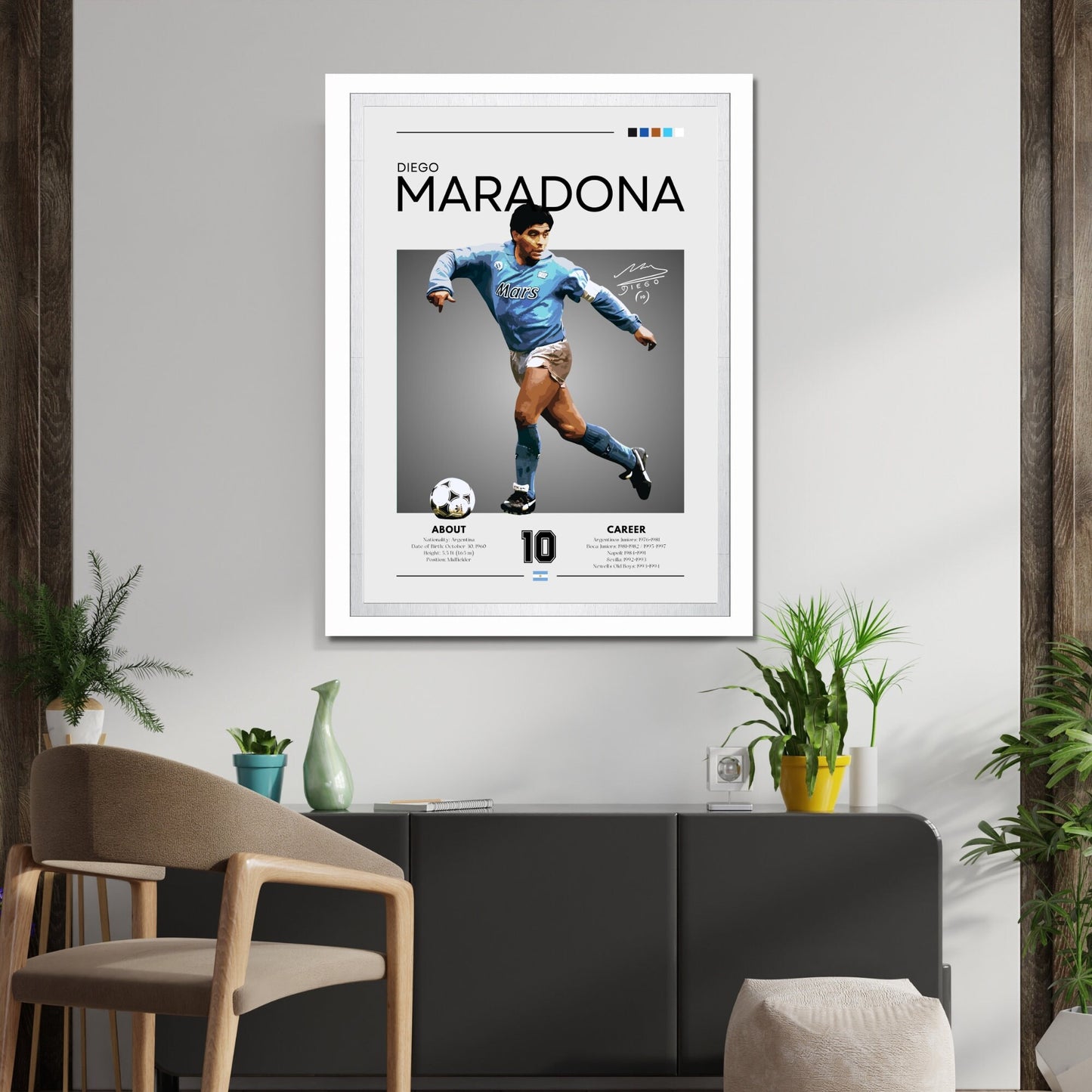 Maradona Napoli Poster