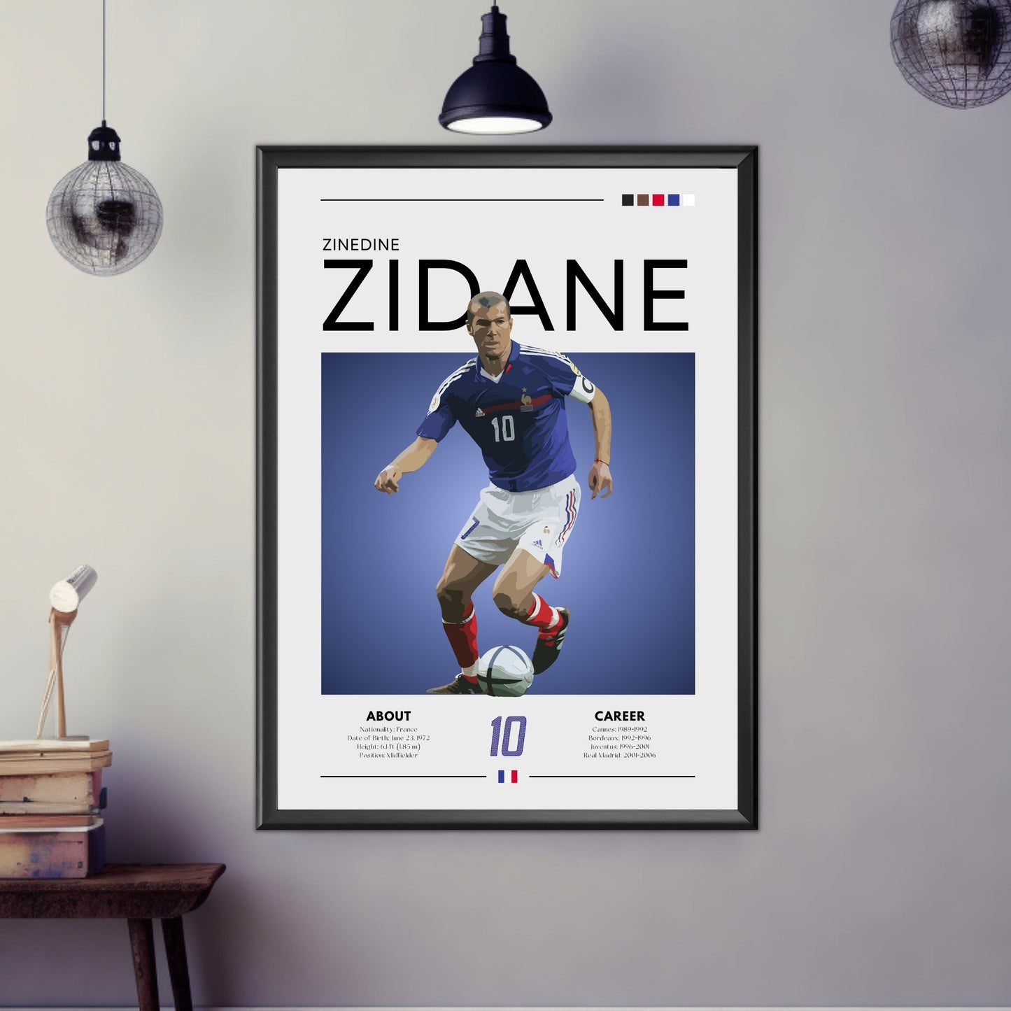 Zinedine Zidane France Poster