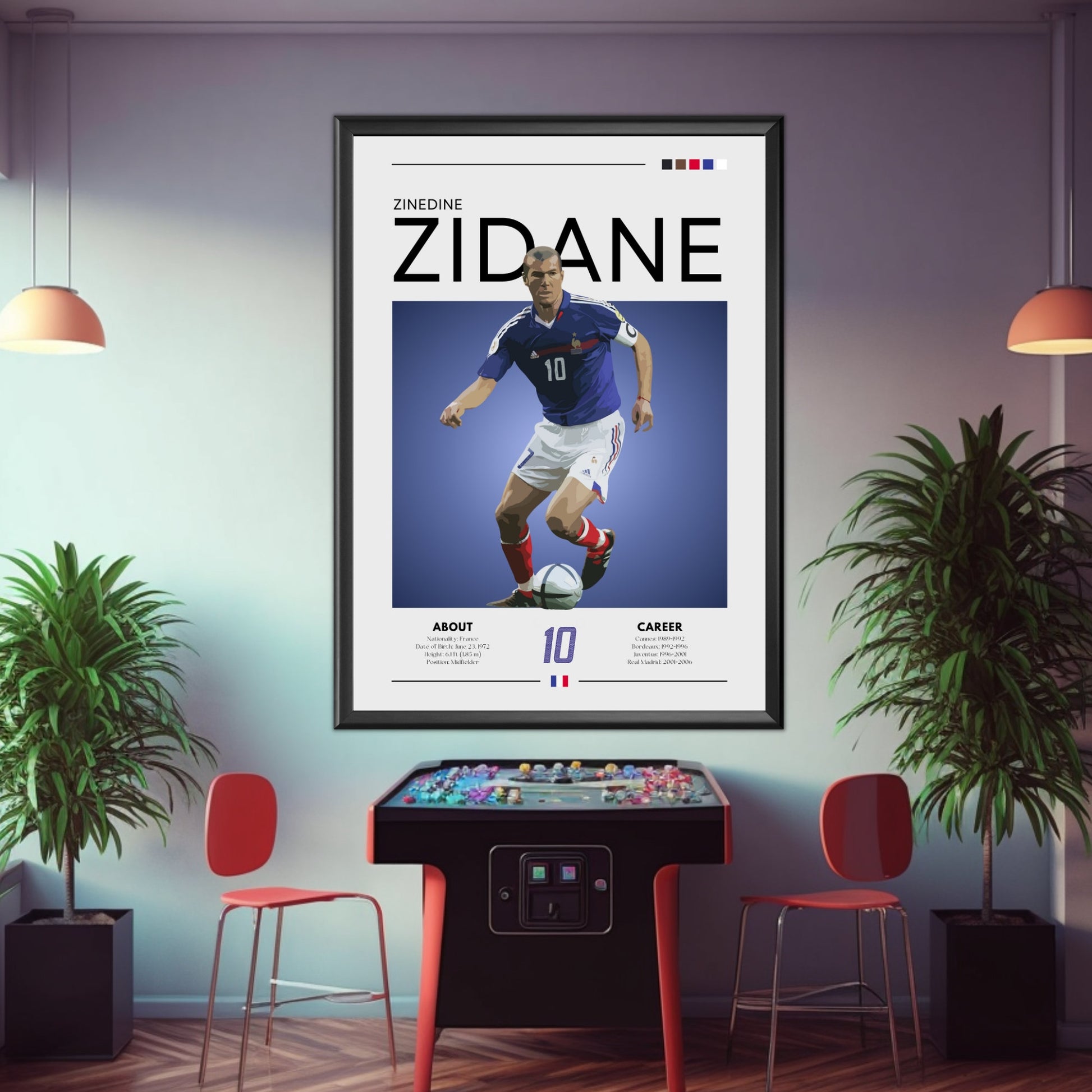 Zinedine Zidane France Poster