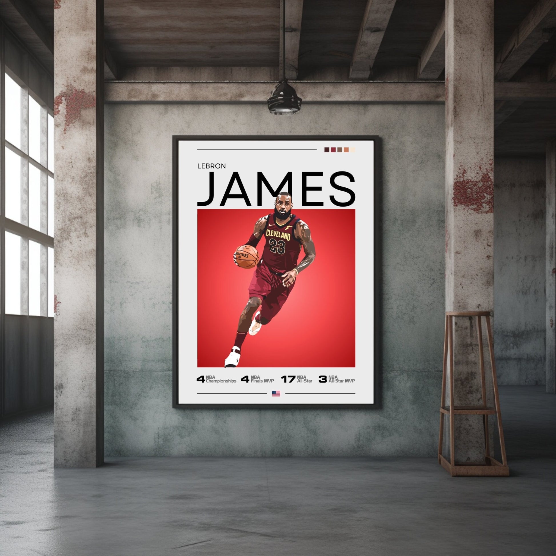 Lebron James Cleveland poster