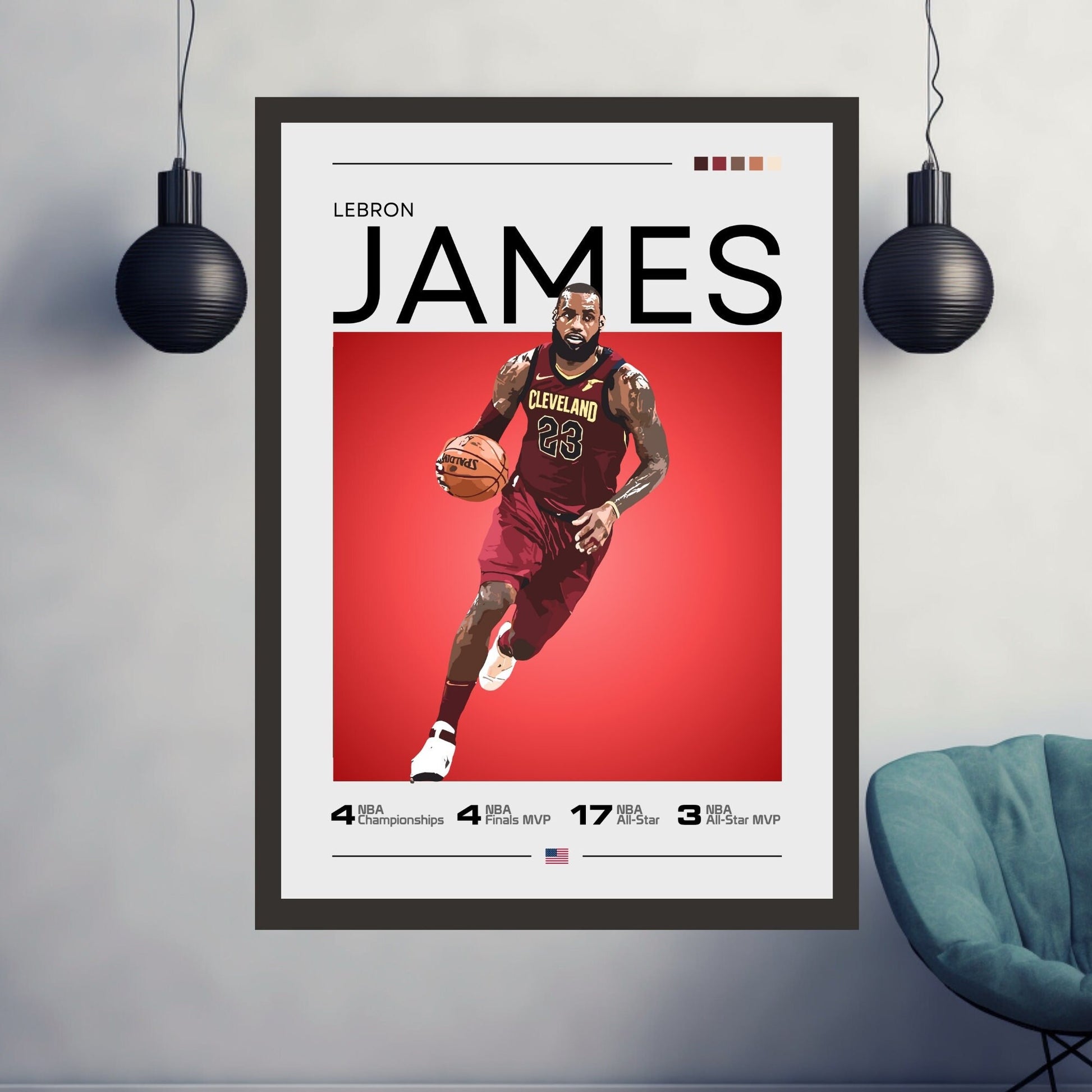 Lebron James Cleveland poster