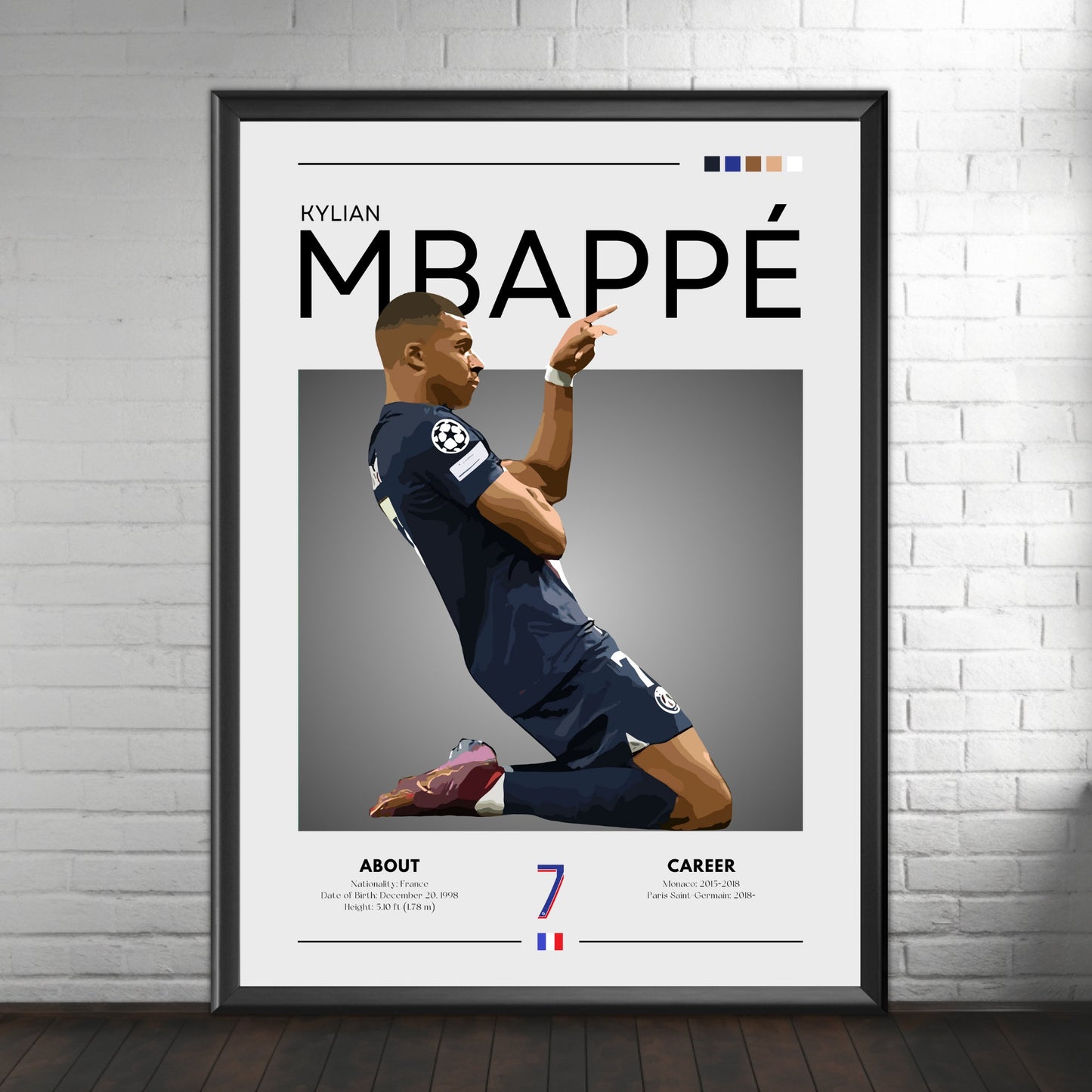 Kylian Mbappe Poster