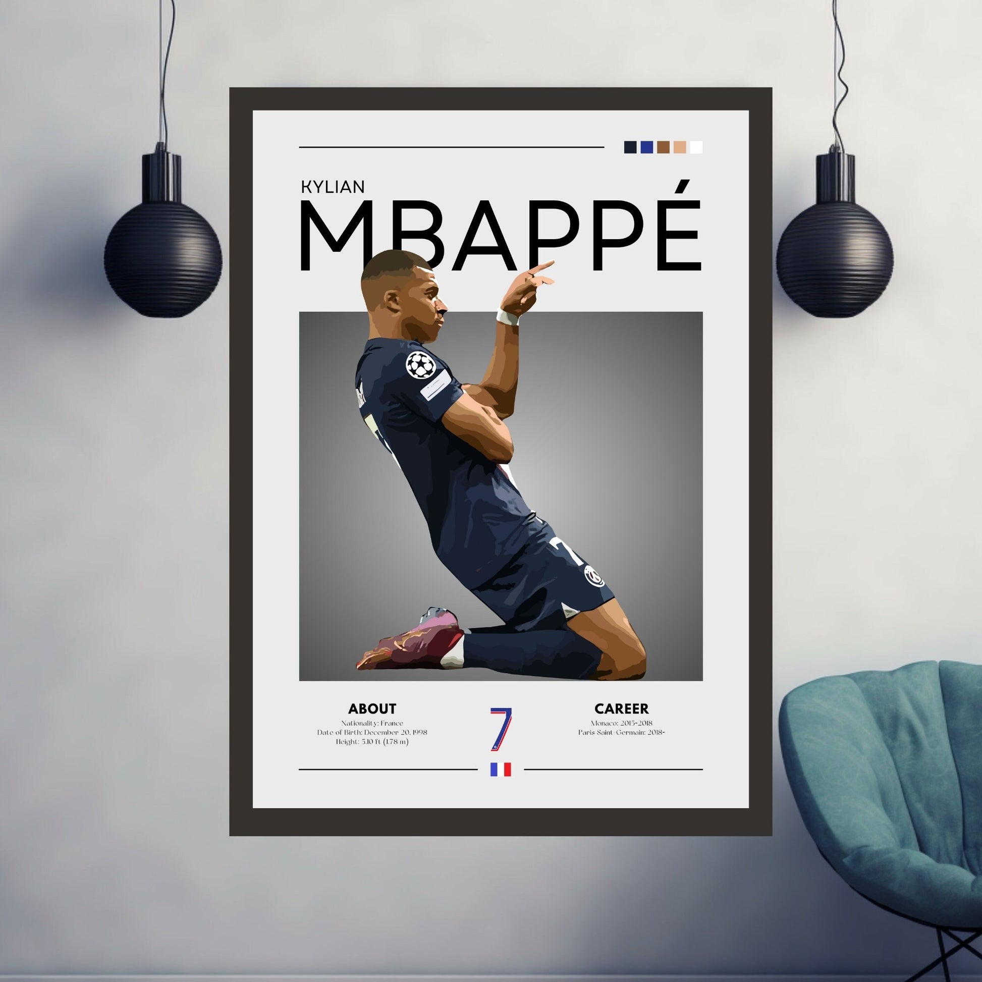 Kylian Mbappe Poster