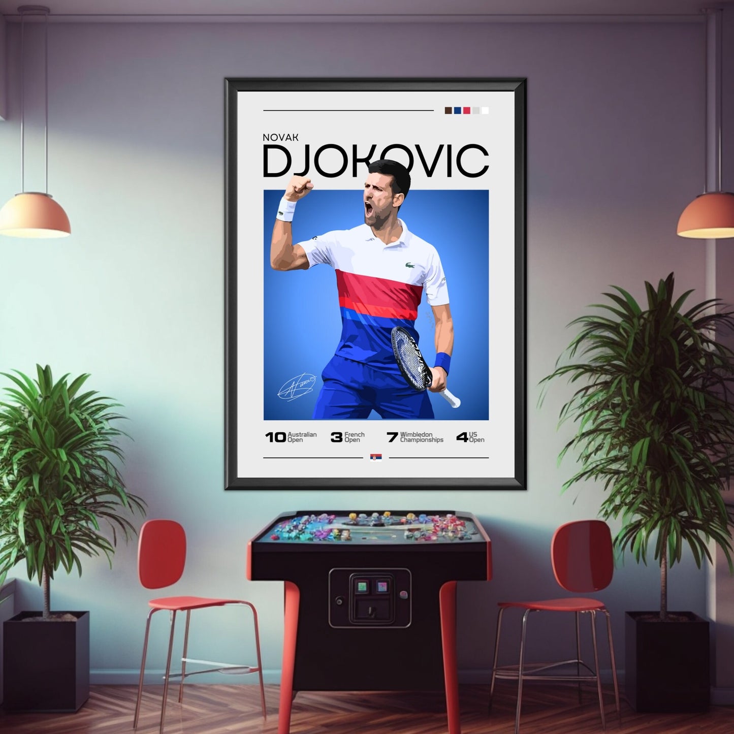 Novak Djokovic poster