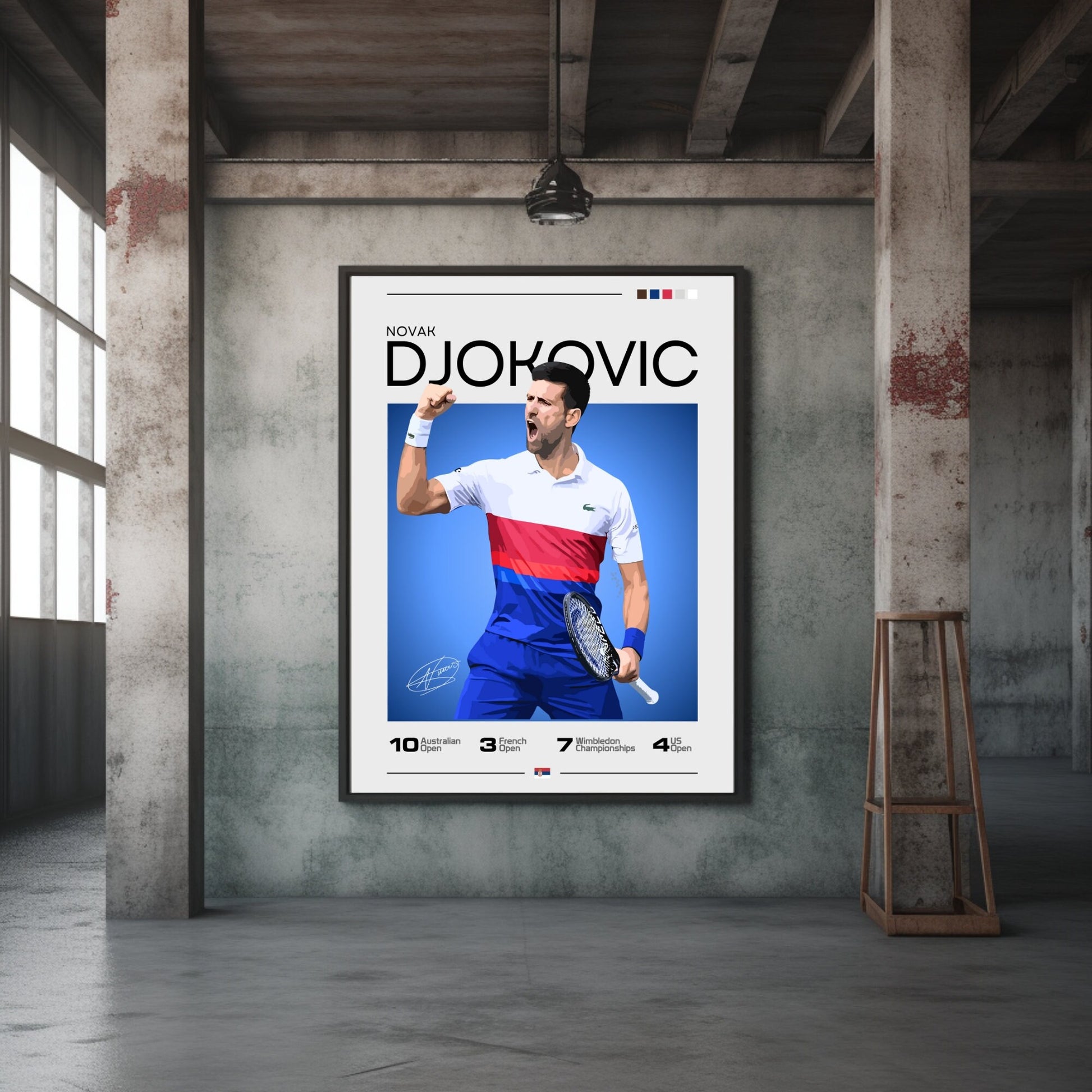 Novak Djokovic poster