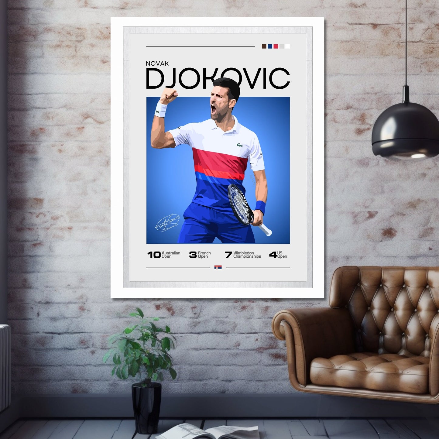 Novak Djokovic poster