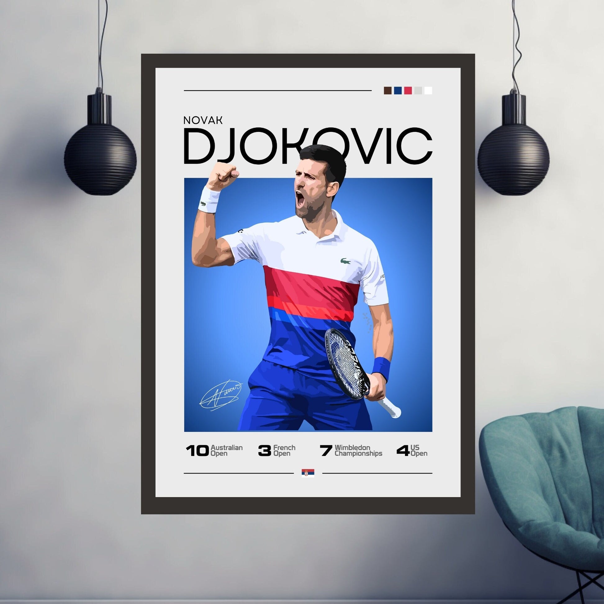 Novak Djokovic poster