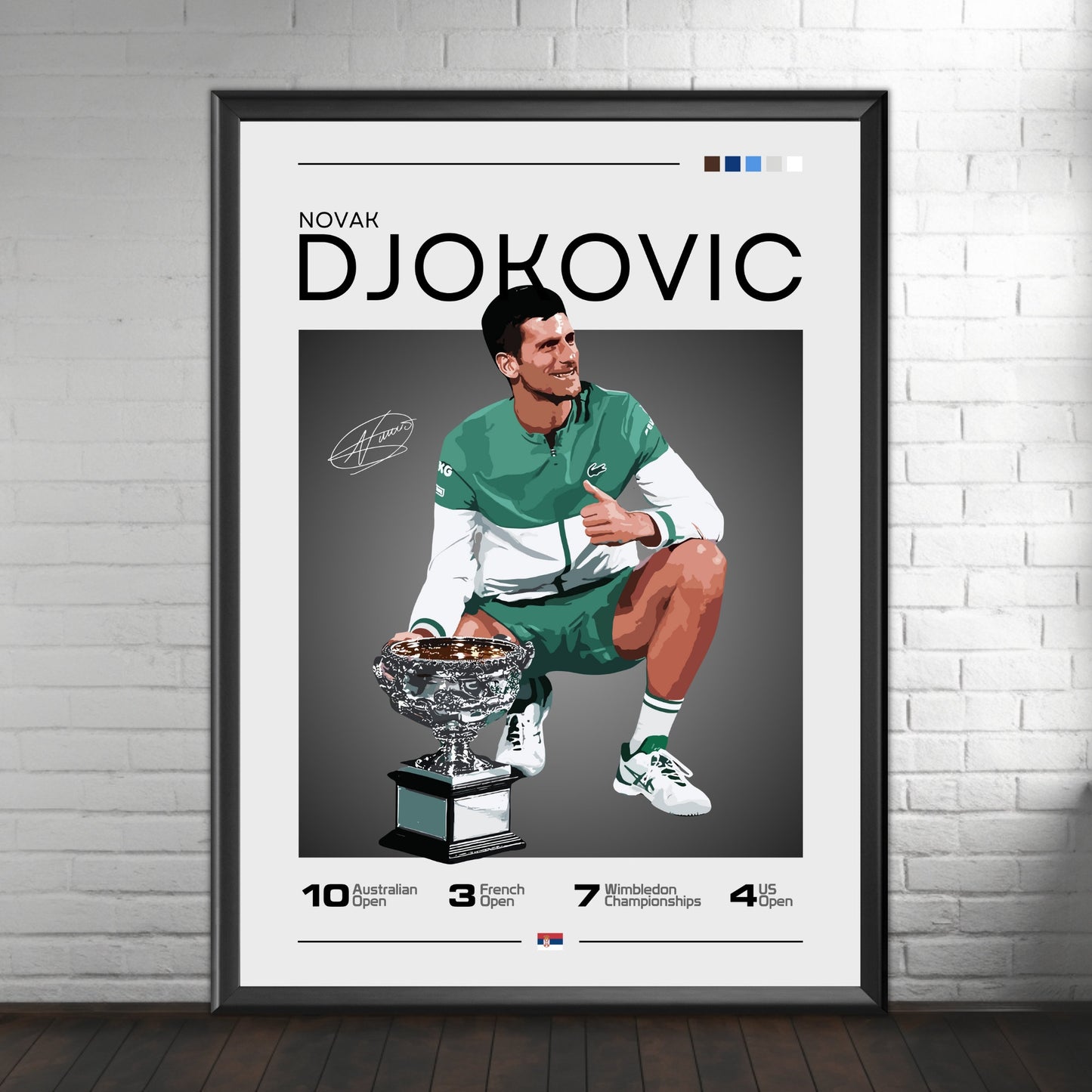 Novak Djokovic Poster