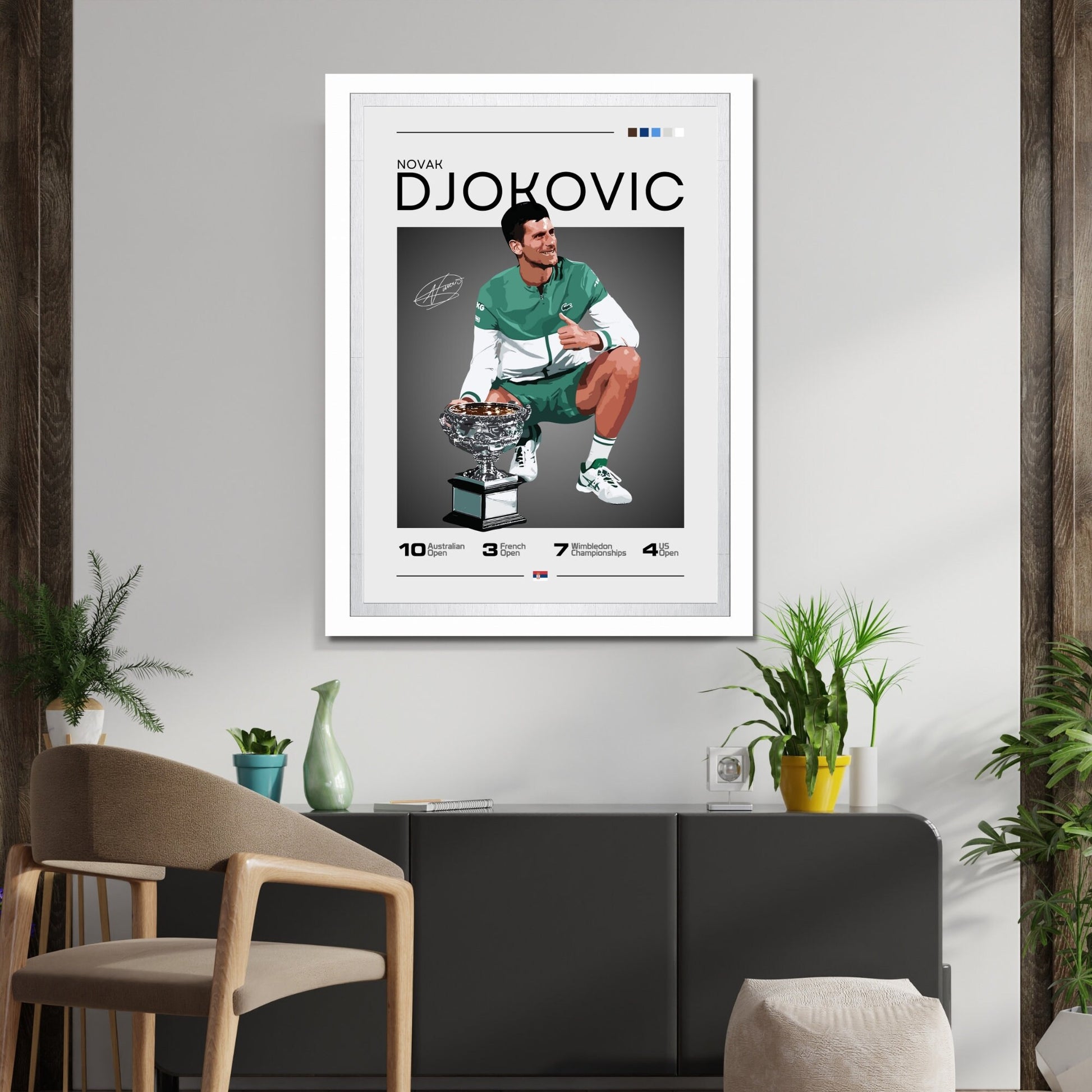 Novak Djokovic Poster