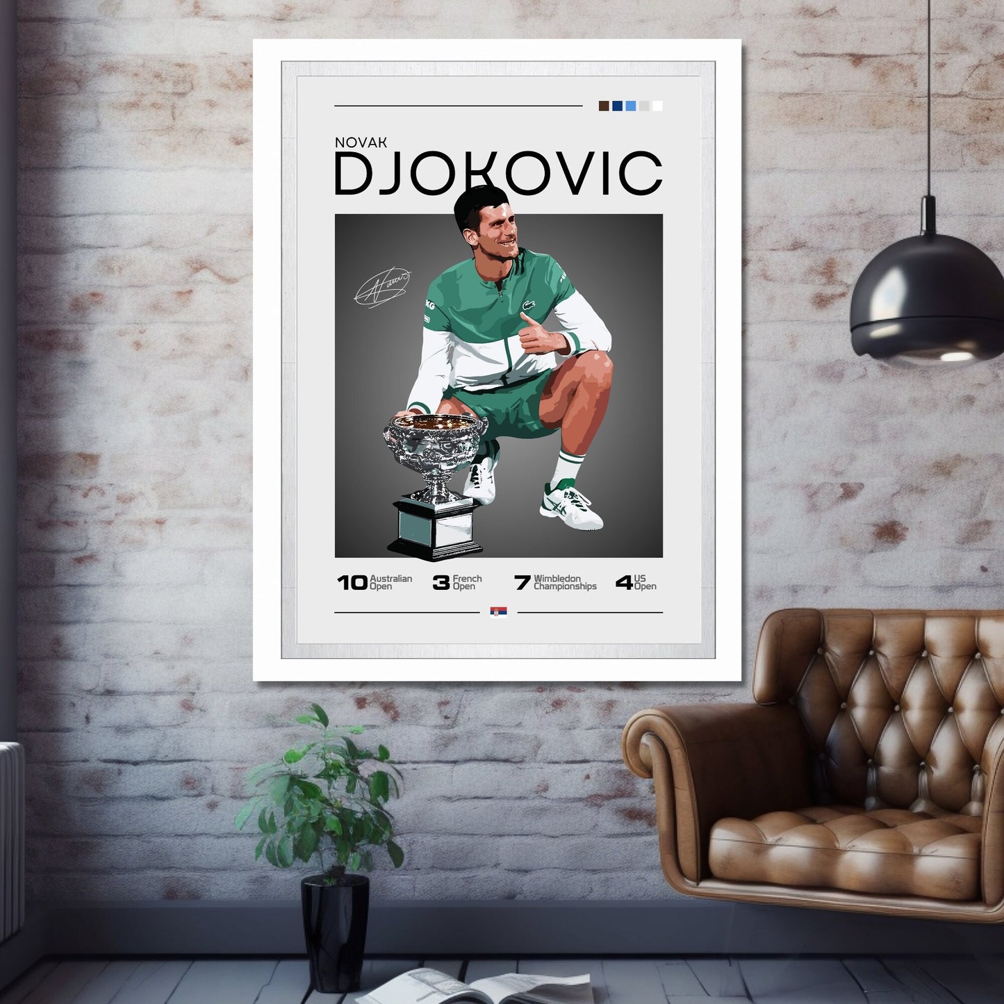 Novak Djokovic Poster