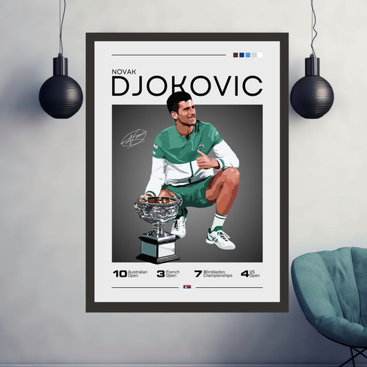 Novak Djokovic Poster