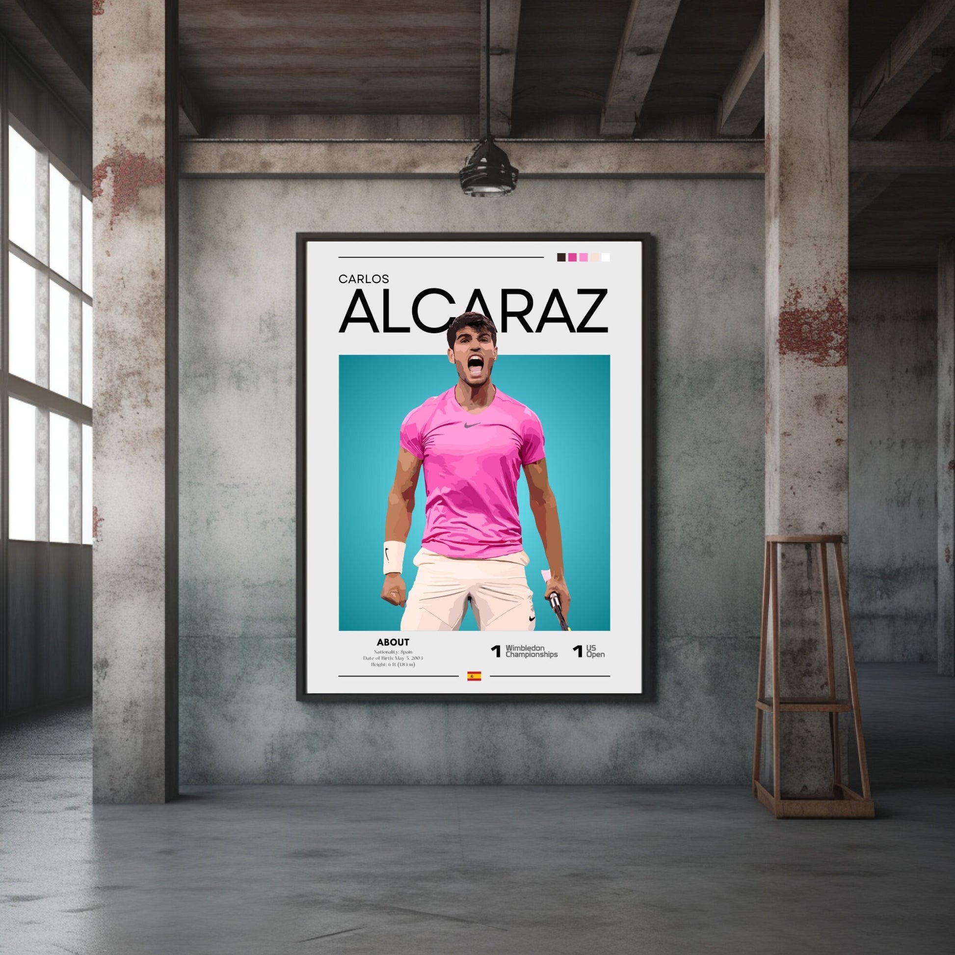 Carlos Alcaraz poster