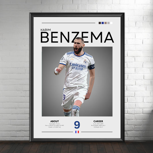 Karim Benzema Real Madrid Poster
