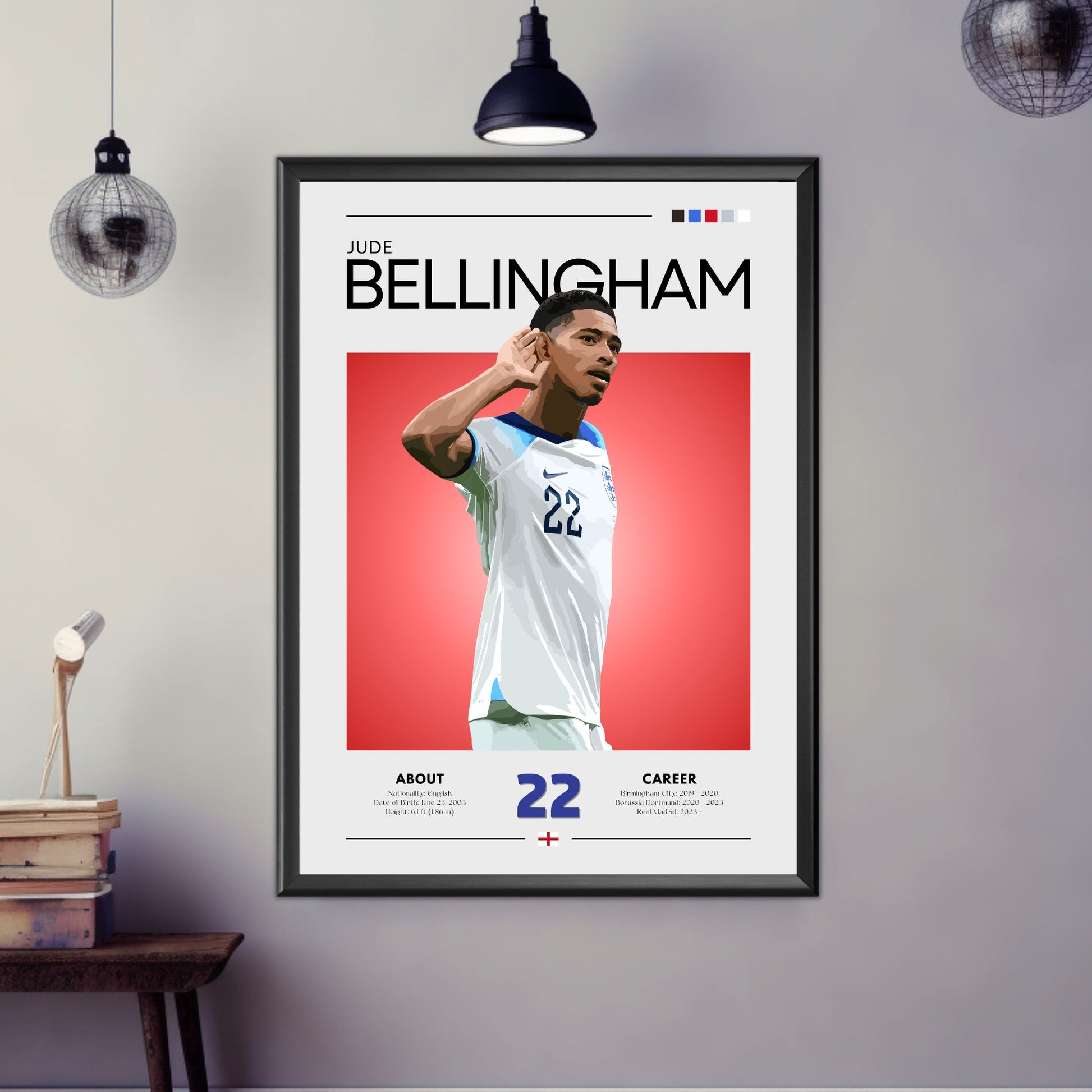 Jude Bellingham England Poster