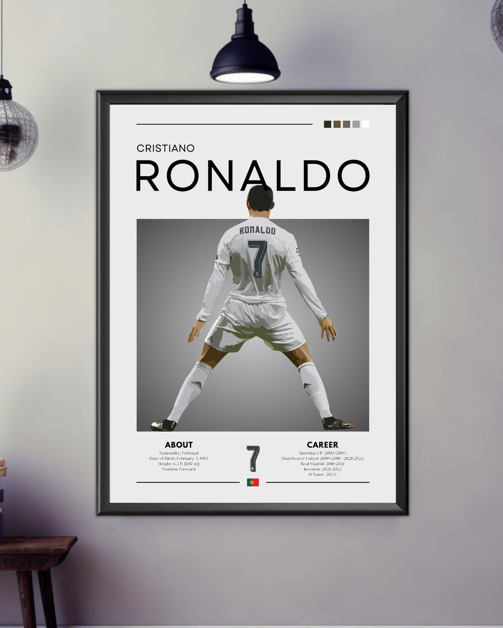 Cristiano Ronaldo Print - Real Madrid – BrightonPosters.com