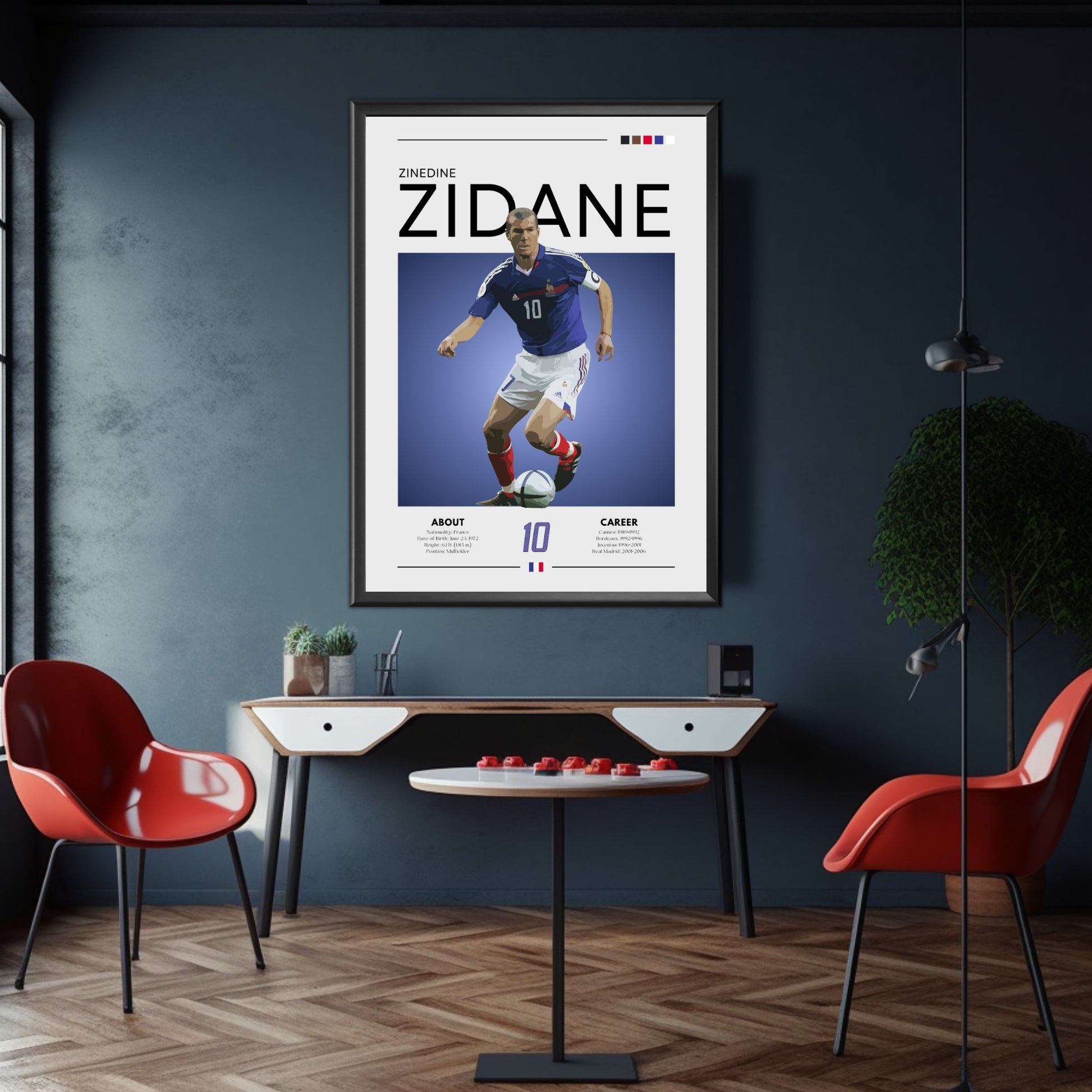 Zinedine Zidane France Poster