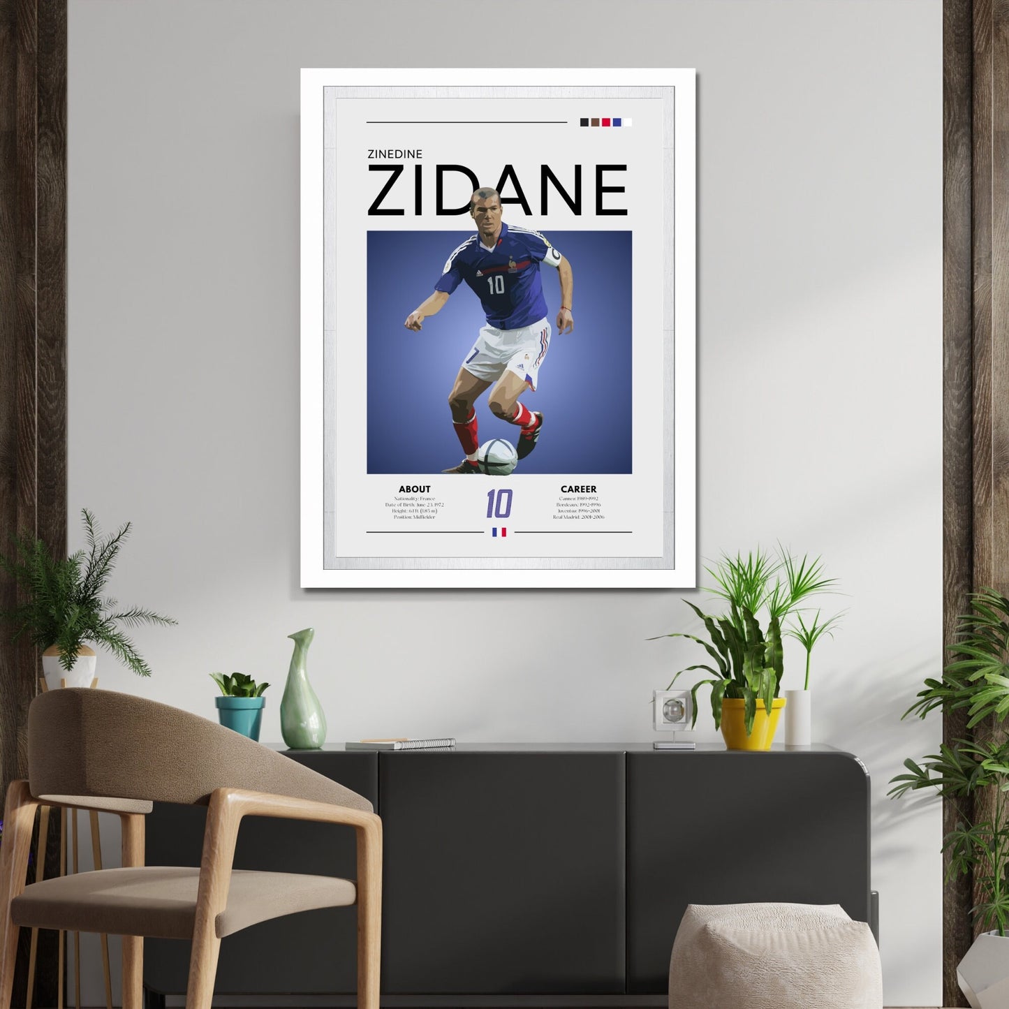 Zinedine Zidane France Poster