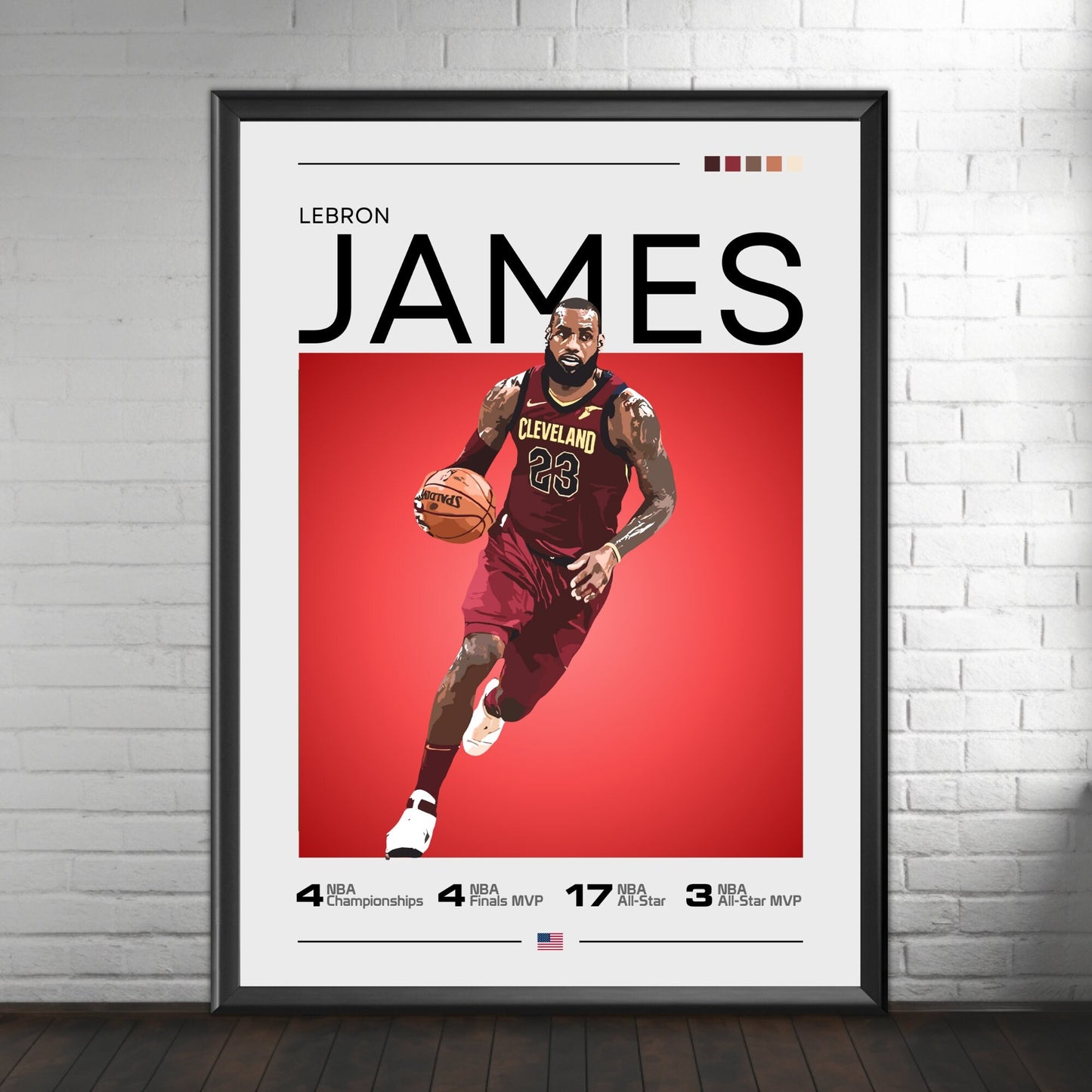 Lebron James Cleveland poster