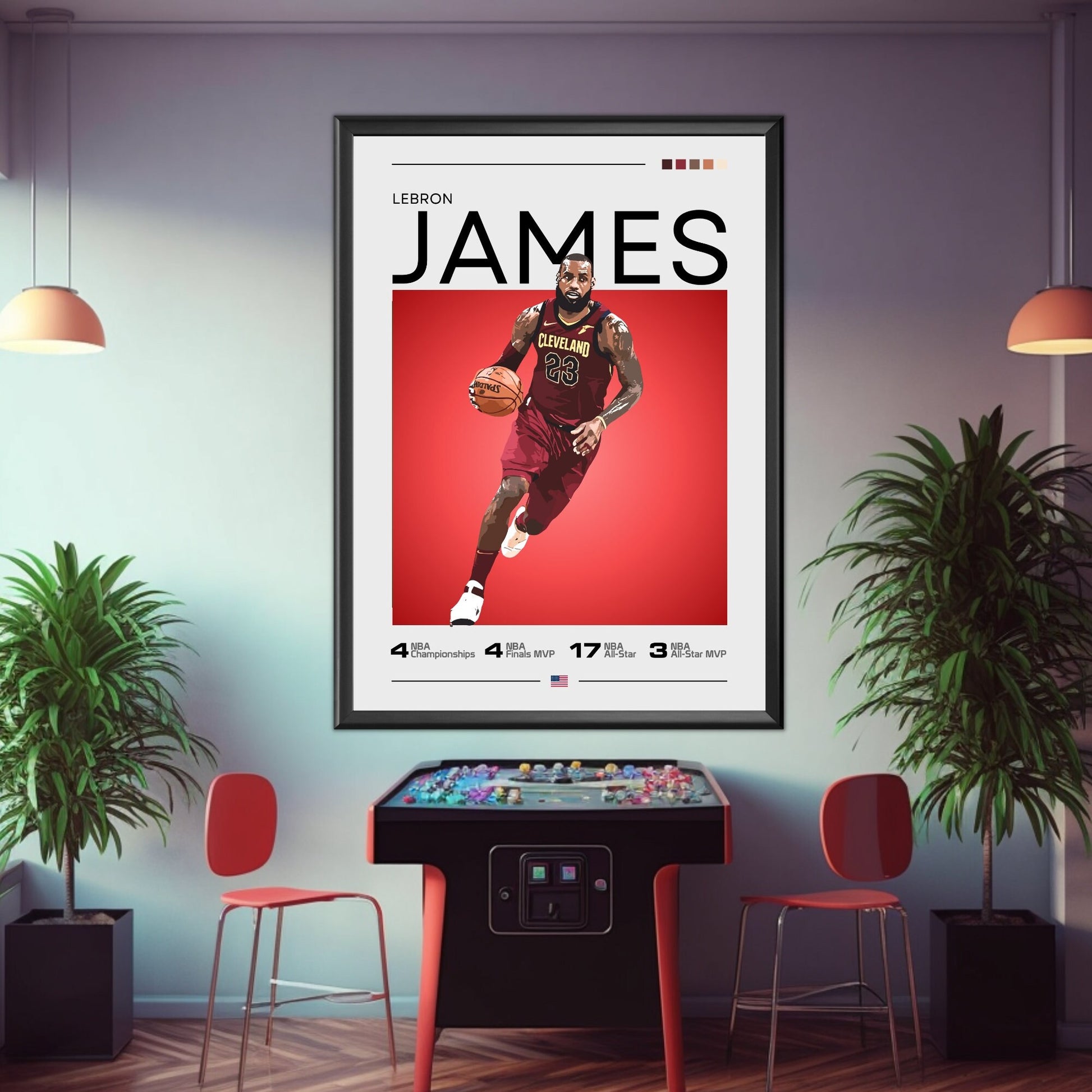 Lebron James Cleveland poster