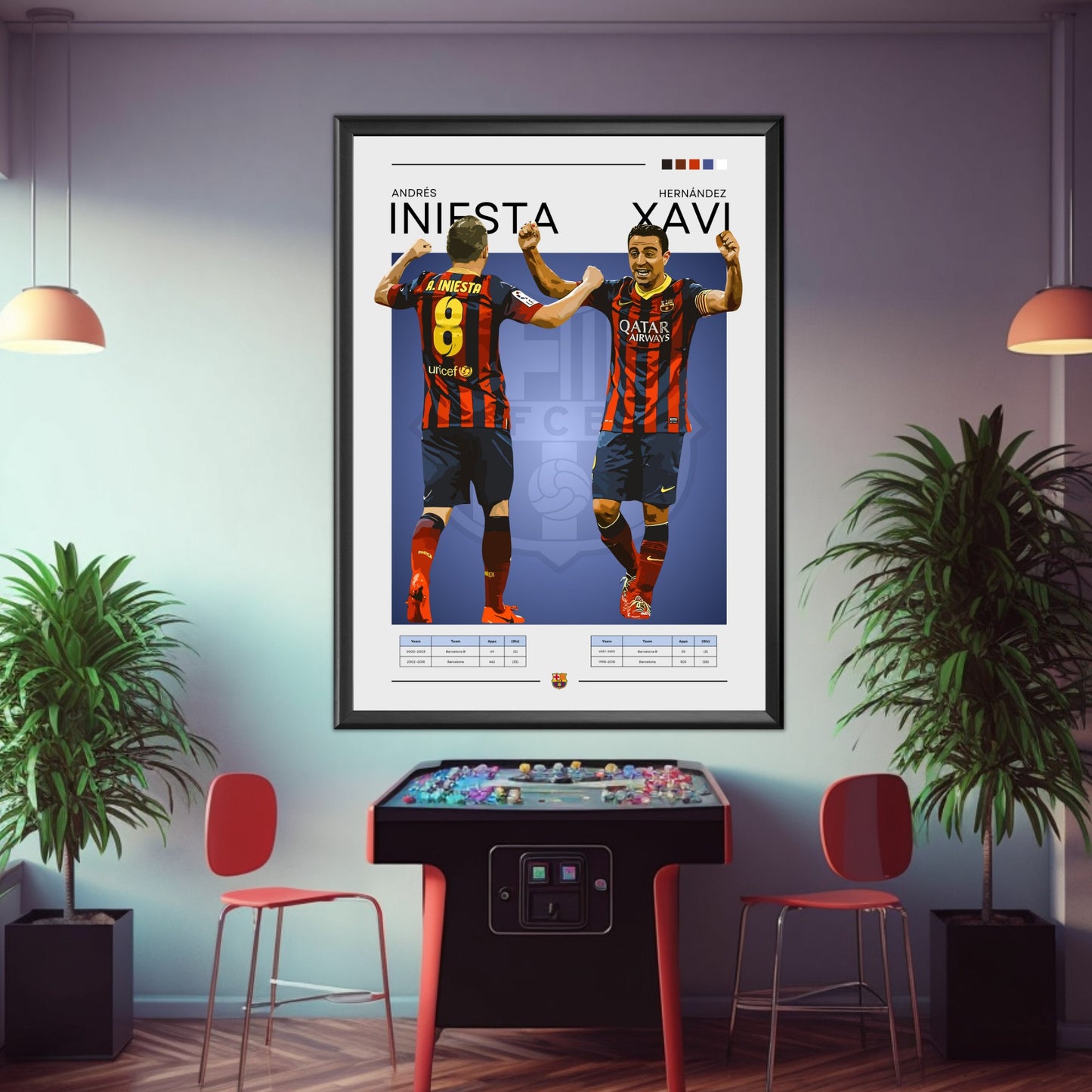 Xavi & Iniesta poster