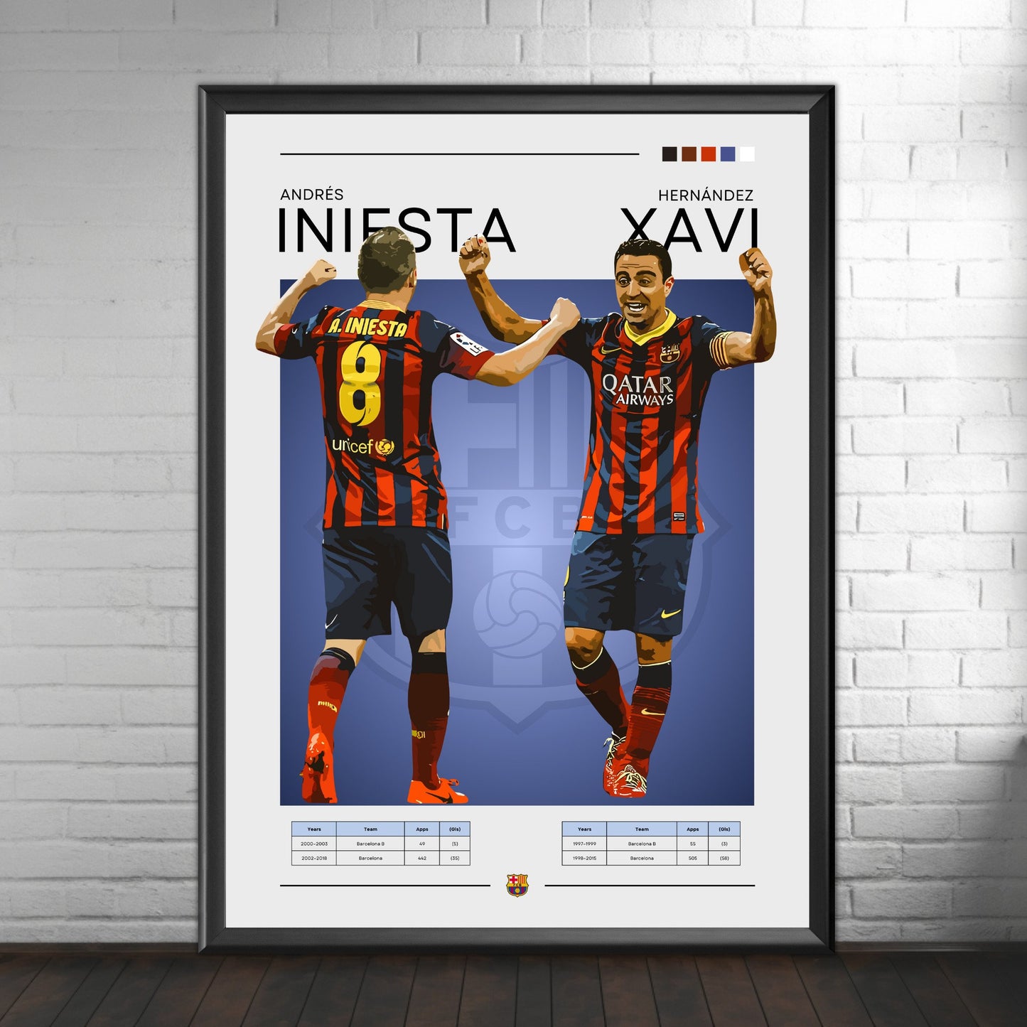 Xavi & Iniesta poster