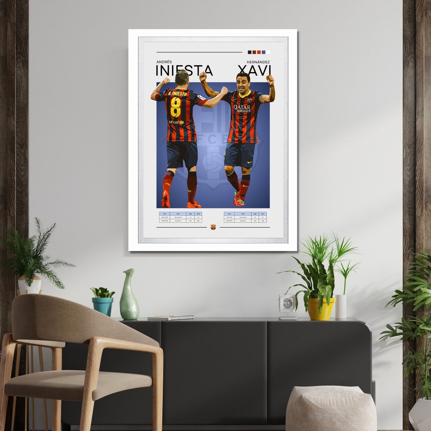 Xavi & Iniesta poster