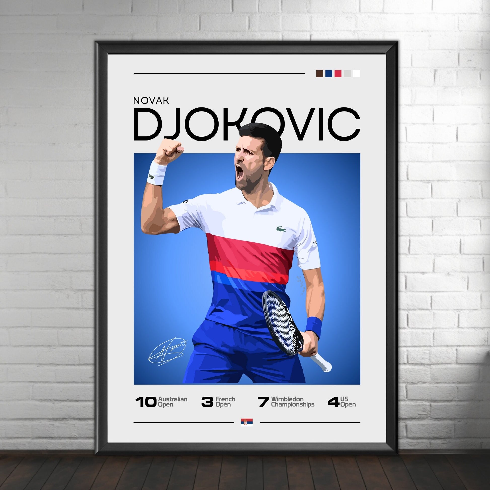 Novak Djokovic poster