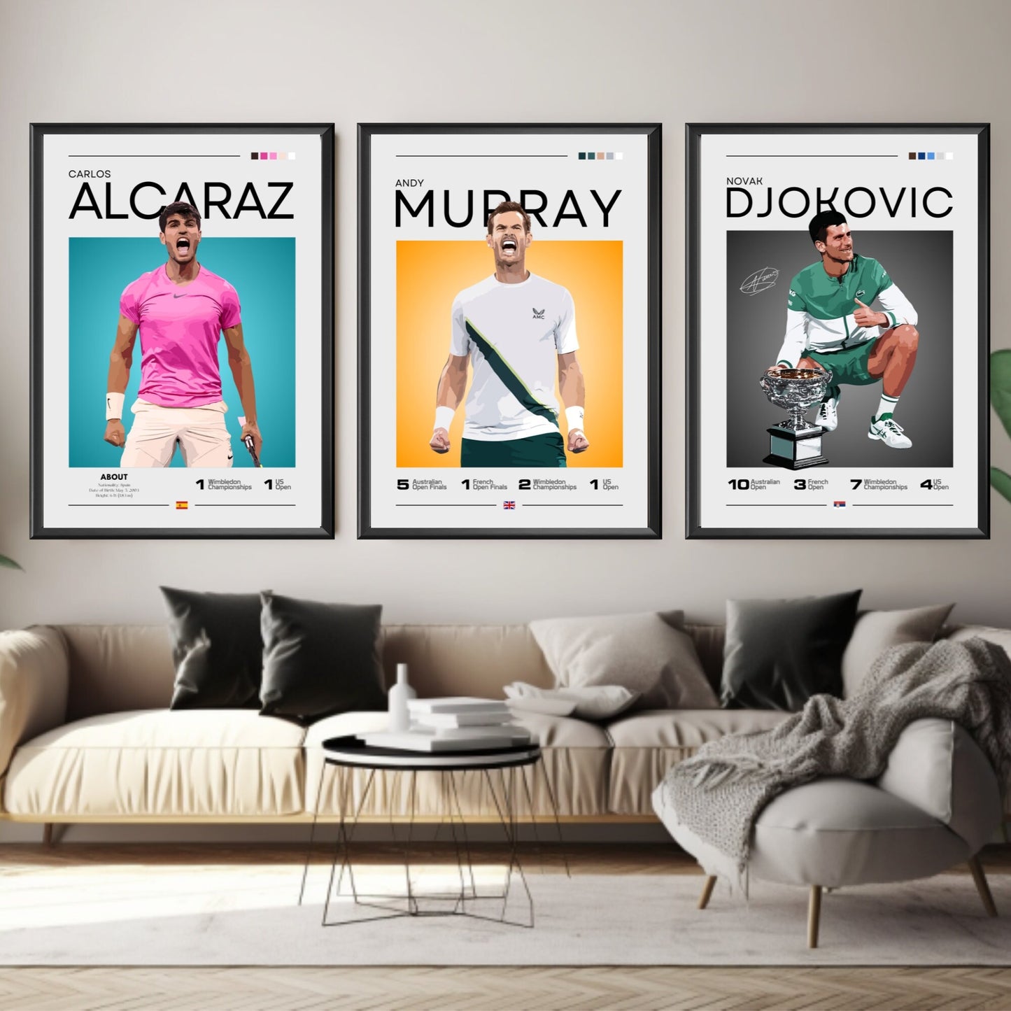 Stefanos Tsitsipas Poster, Tennis Fans, Tennis Poster, Grand Slam Winner, Sports Poster, Gift For Him, Stefanos Tsitsipas Print